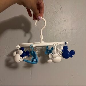 Kids Mickey Mouse Hanging Mobile - White and Blue
